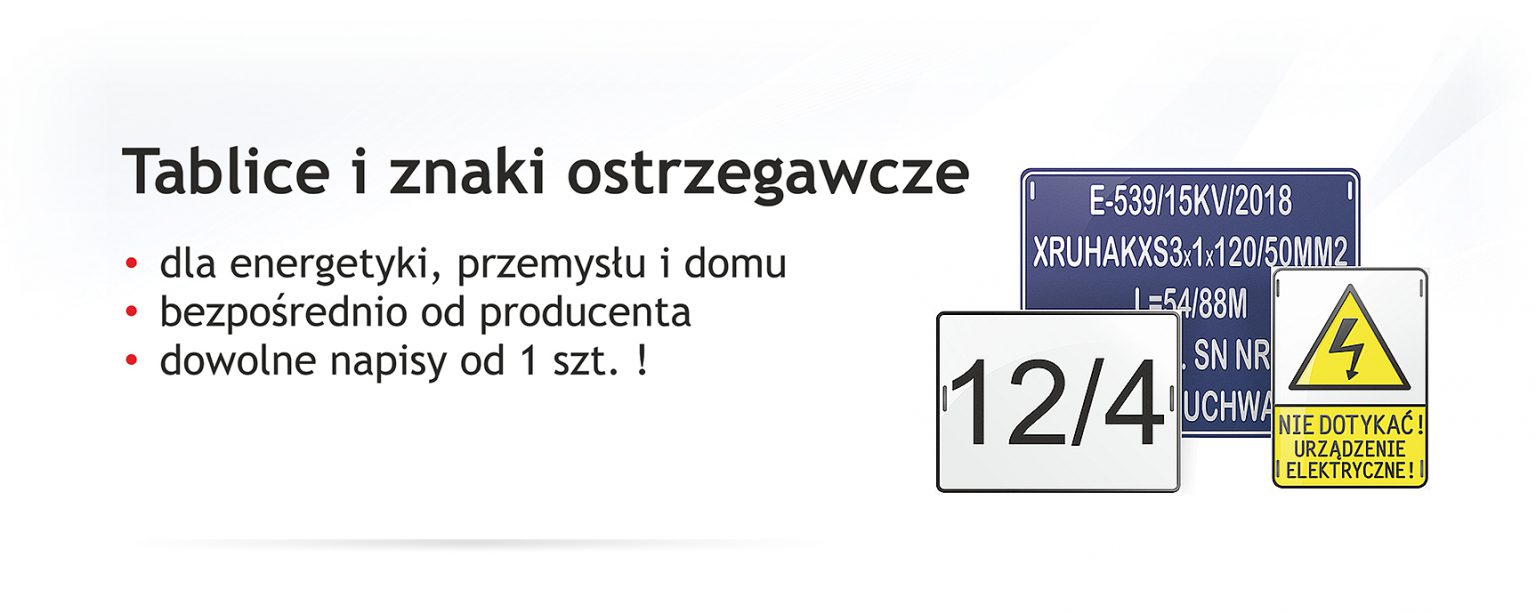 Tablice Energetyczne / Tablice Dla Energetyki - Tabliczki24 - Sklep Z ...