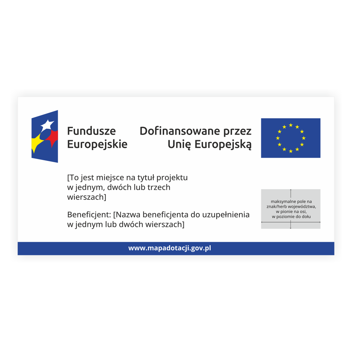 Tablica informacyjna projektu z dofinansowaniem UE
