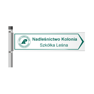 Tablice drogowskazy - wolnostojące dla nadleśnictw