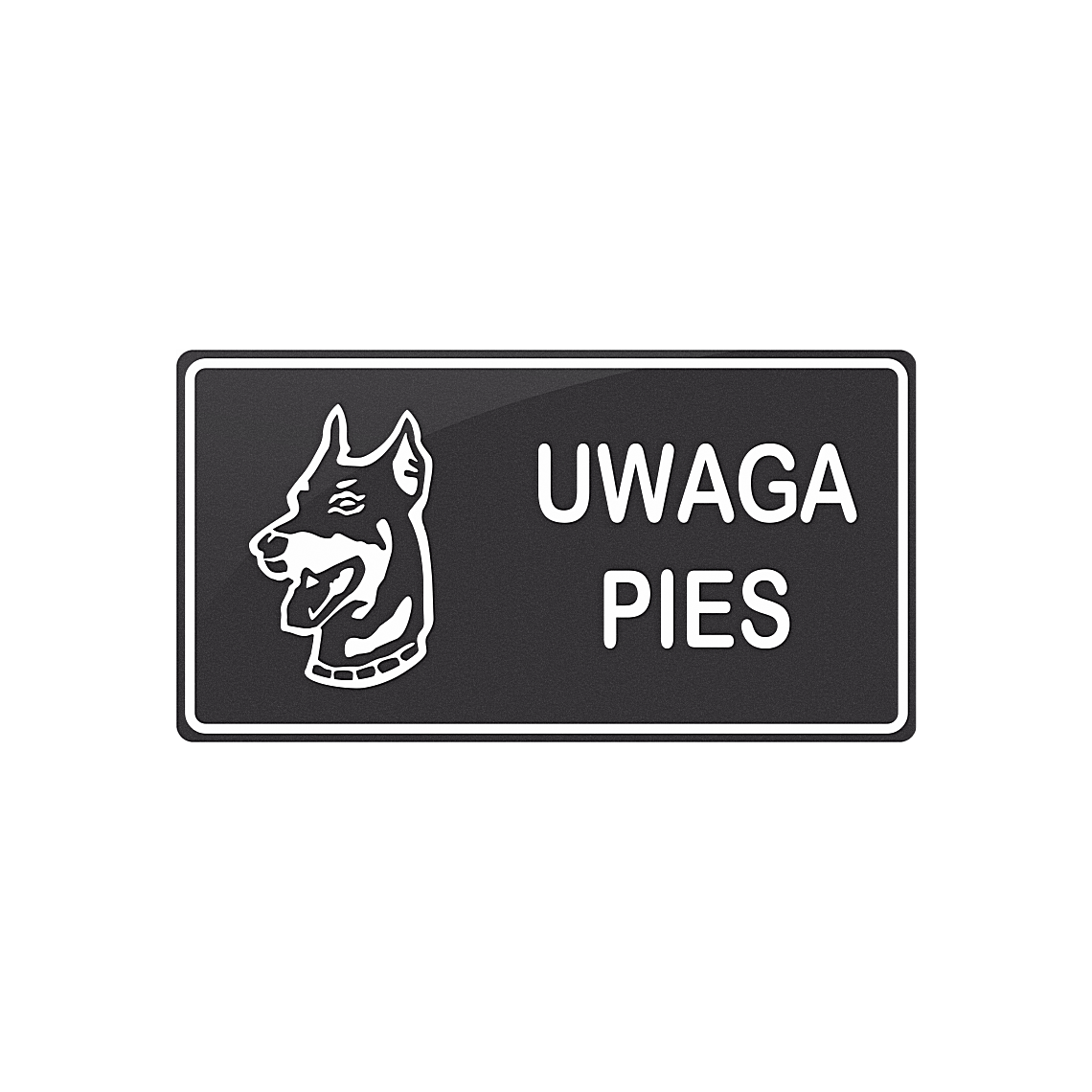 Tablica Uwaga pies